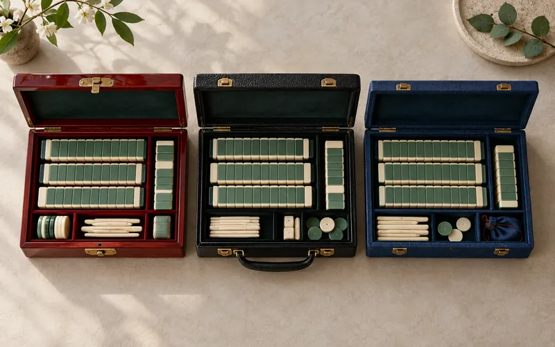 Tres estilos distintos de juegos de mahjong
